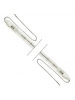 Ushio 1001294 - 500 Watt - QIR Heat Lamp - Clear - Metal Sleeve and Wire Leads - 120 Volt